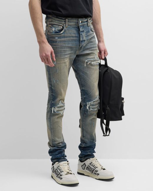 Amiri MX1 Bandana Jacquard Patch Jeans