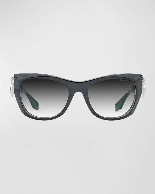 DITA Eyewear Icelus Acetate Titanium Cat-Eye Sunglasses