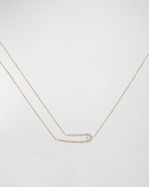 Krisonia 18K Yellow Gold Multi Chain Necklace with Diamonds