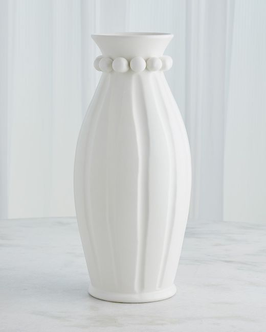 Global Views Matte Tall Pearl Vase