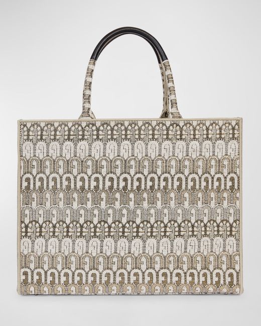 Furla Opportunity Large Arch Jacquard Tote Bag