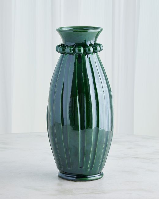 Global Views Emerald Tall Pearl Vase