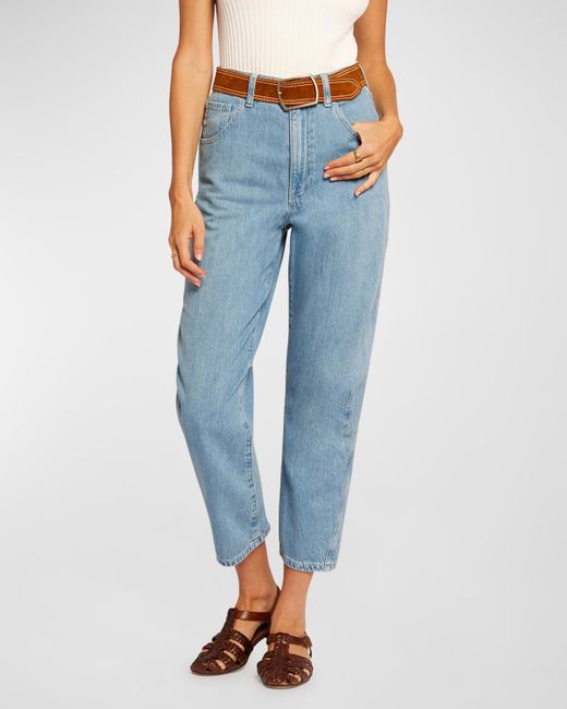 Current/Elliott The Coppola Straight Cropped Jeans