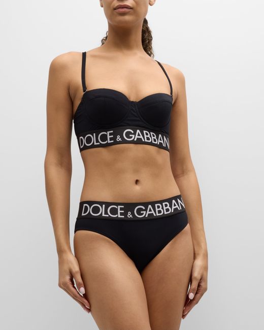 Dolce & Gabbana Branded Elastic Balconette Two-Piece Swimsuit