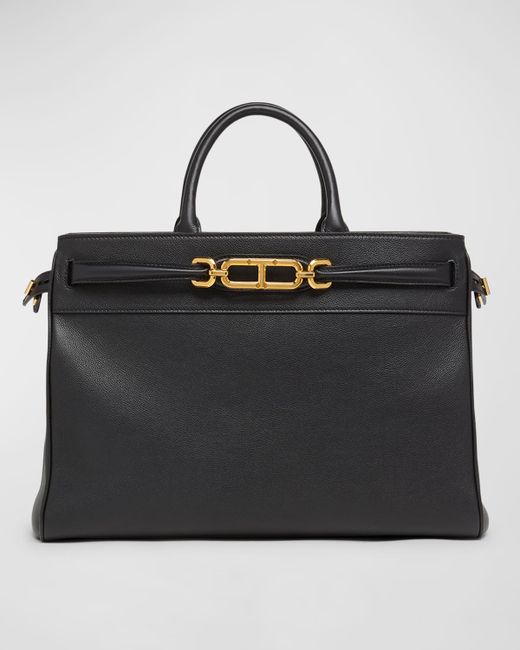 Tom Ford Whitney Large Top-Handle Bag Leather
