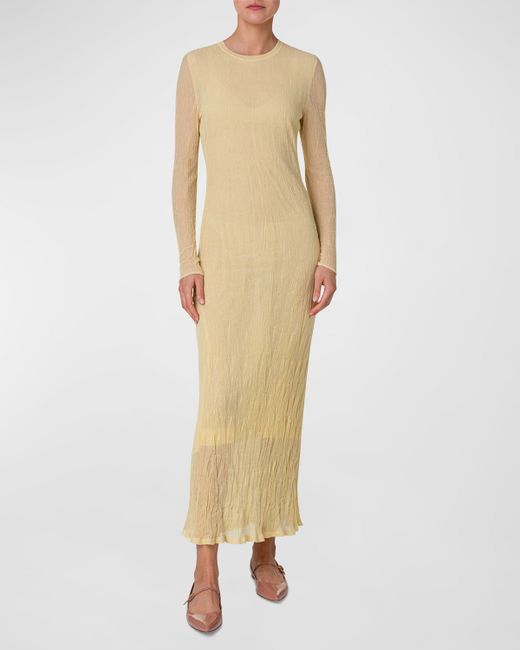 Akris Asagao Jacquard Knit Midi Dress