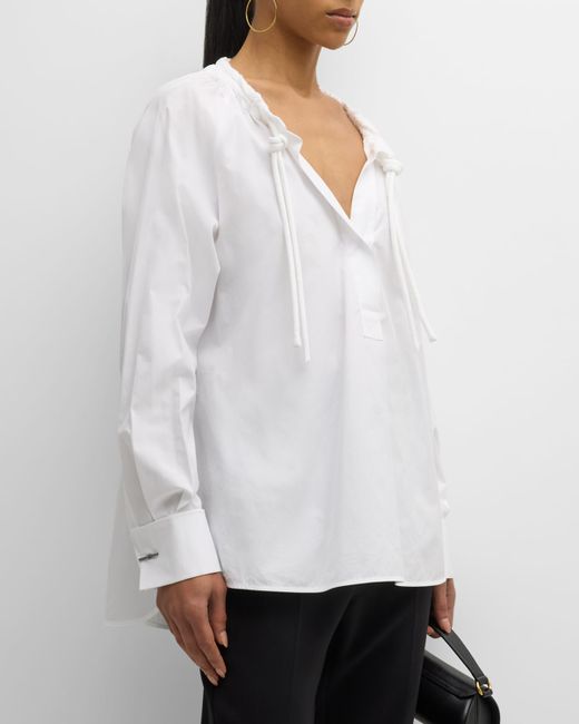 Max Mara Ario Blouse with Cinched Collar