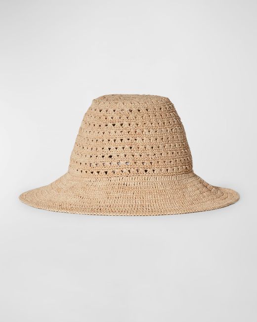 Janessa Leone Teagan Raffia Bucket Hat