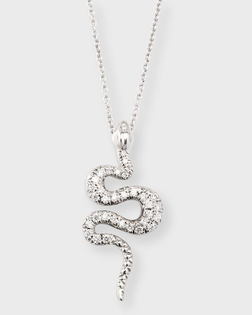 Roberto Coin 18K Gold Diamond Snake Pendant Necklace