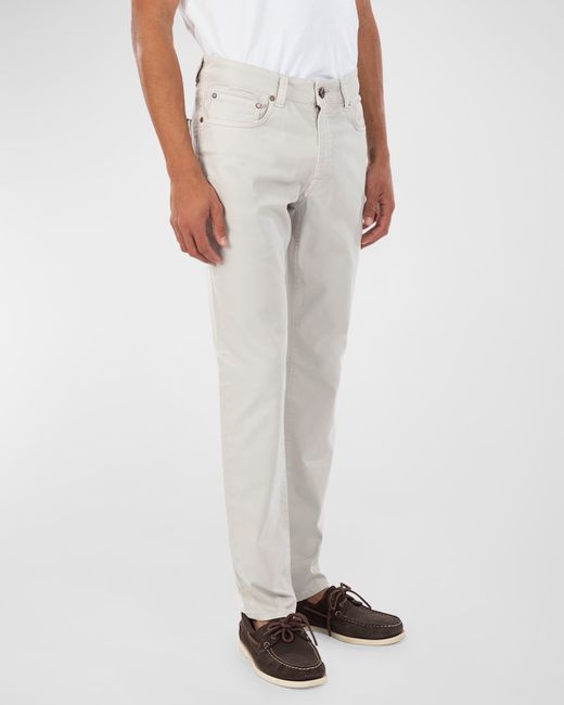 Boglioli Cotton-Silk Stretch 5-Pocket Pants