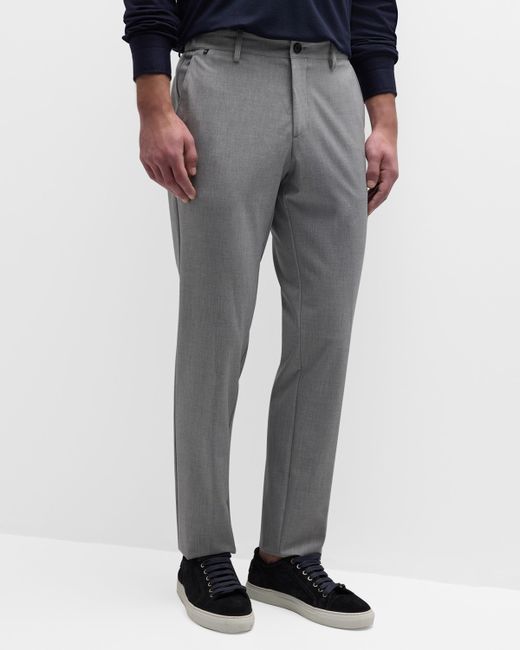 Boss Wool Flat-Front Trousers