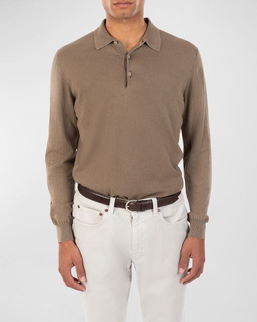 Boglioli Solid Cotton Polo Shirt