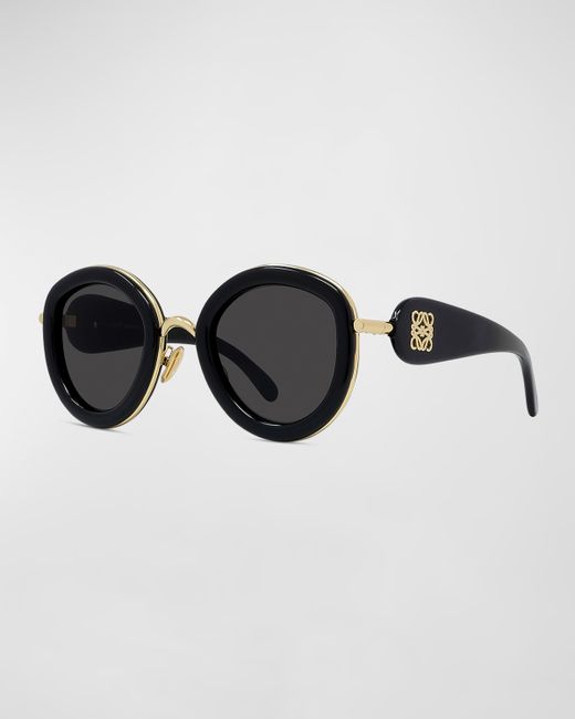 Loewe Anagram Acetate Round Sunglasses