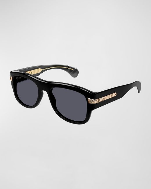 Gucci Plastic Rectangle Sunglasses