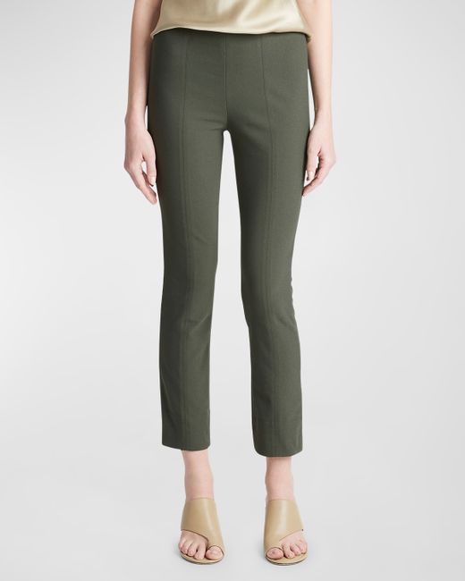 Vince High-Waist Stitched-Front Leggings