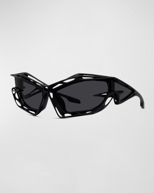 Givenchy Giv Cut Cage Nylon Shield Sunglasses