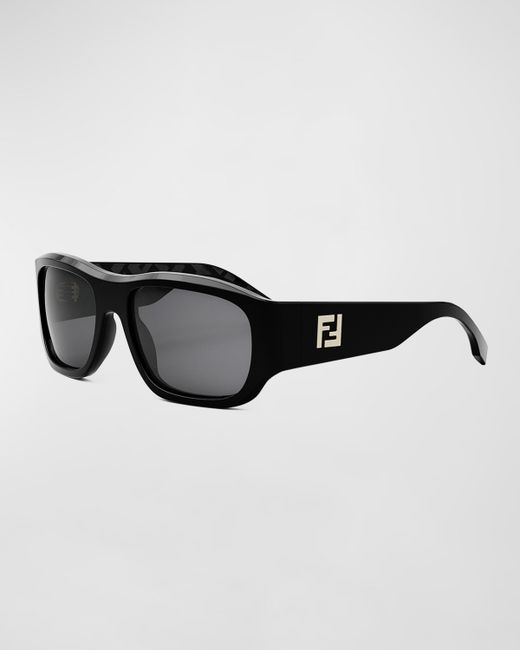 Fendi FF Logo Rectangle Sunglasses