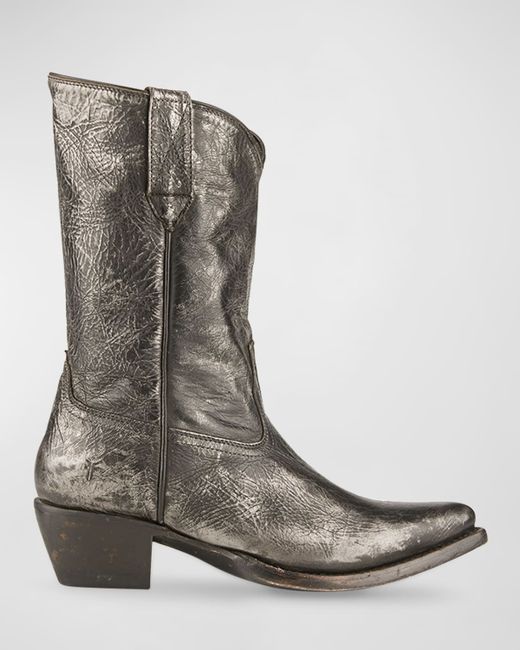 Frye Sacha Mid Leather Cowboy Boots