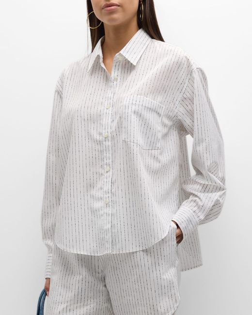 Recto Striped Classic Button-Front Shirt