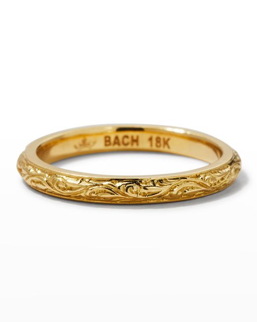 Cynthia Bach 18K Engraved Stack Ring