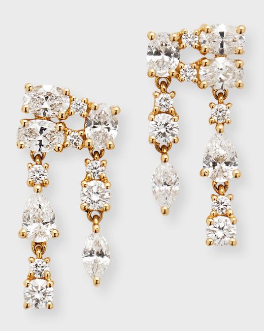 Anita Ko 18k Gold Diamond Maya Earrings