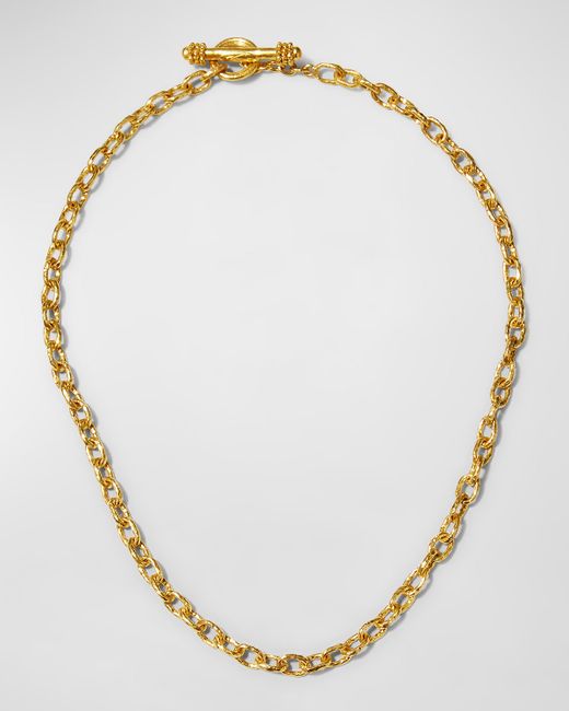 Elizabeth Locke Orvieto 19k Gold Link Necklace 17L