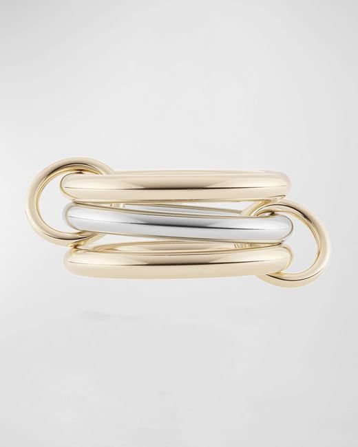 Spinelli Kilcollin Taurus SG 3-Link Ring 18K Gold and Sterling Silver 10