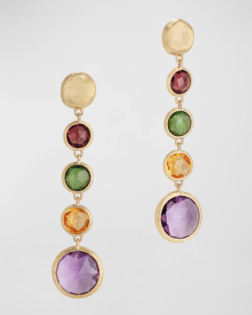 Marco Bicego Jaipur 18K Gold Mixed Semiprecious Stone Drop Earrings
