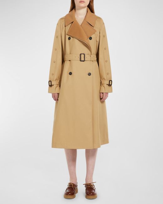 Weekend Max Mara Daphne Belted Double-Breasted Trench Coat