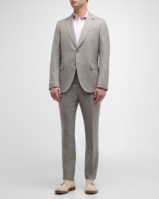 Paul Smith Tailored Fit Wool Check Two-Button Suit
