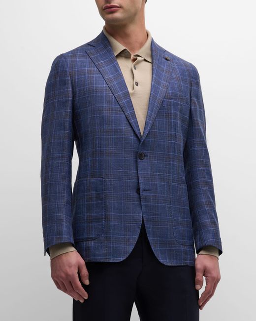 Peter Millar Lowell Plaid Two-Button Sport Coat