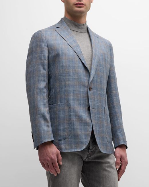 Peter Millar Andover Plaid Two-Button Sport Coat