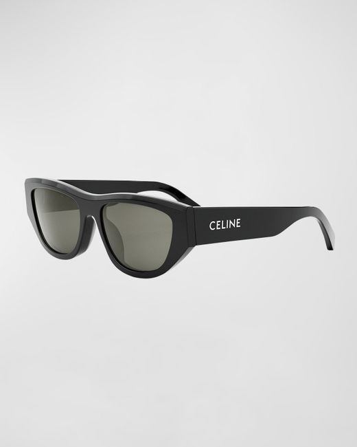 Celine Monochroms Acetate Cat-Eye Sunglasses