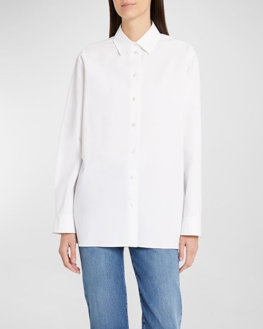 The Row Sisilia Collared Cotton Shirt