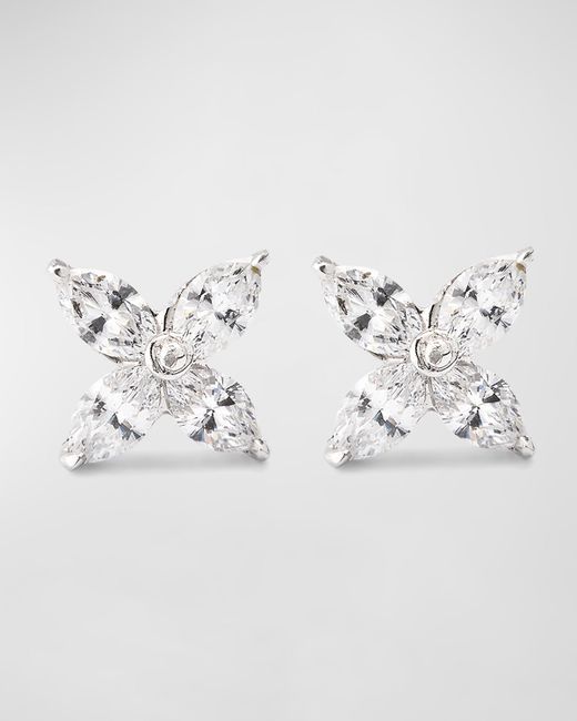 Fantasia by DeSerio Small Marquise Cubic Zirconia Earring Single