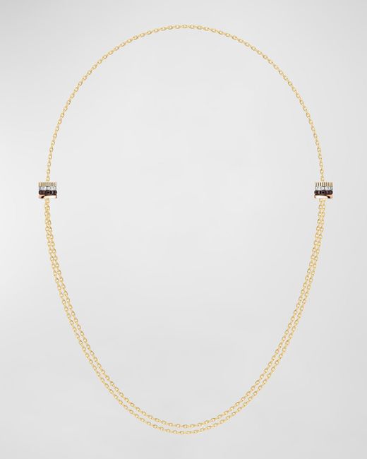 Boucheron Tricolor 18K Gold Quatre PVD and Diamond Necklace