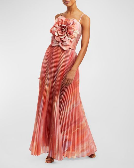 Mestiza New York Dominique Pleated A-Line Convertible Gown
