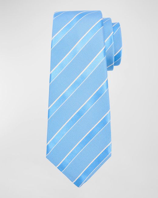 Kiton Cotton-Silk Tonal Stripe Tie
