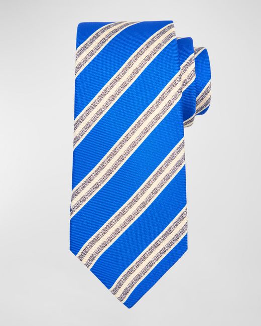 Kiton Silk Double Stripe Tie