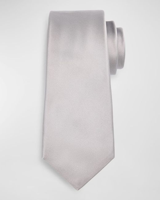 Kiton 7-Fold Solid Silk Tie
