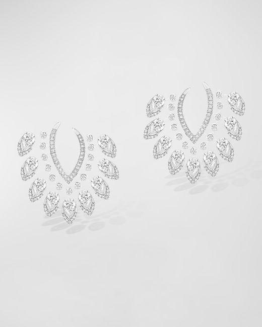 Messika Desert Bloom 18K Gold Diamond Earrings