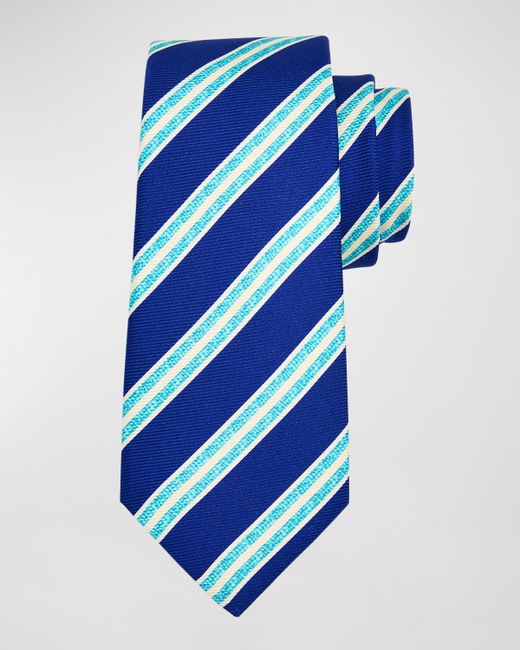 Kiton Silk Double Stripe Tie