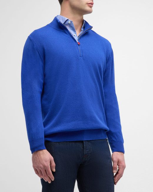 Kiton Cashmere Quarter-Zip Sweater