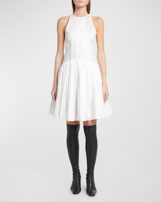 Jil Sander Pleated Sleeveless Mini Dress
