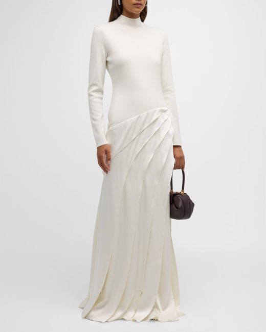 Gabriela Hearst Ismay Gown with Pleated Detail