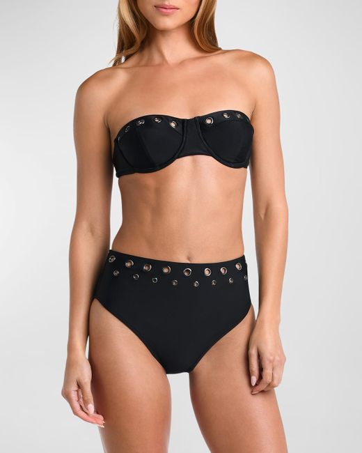 L'Agence Swim Alexandria Grommet Structured Bikini Top