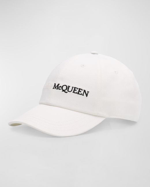 Alexander McQueen Bicolor Logo 6-Panel Baseball Hat