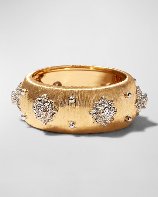 Buccellati 18k Eternelle Diamond Ring Gold