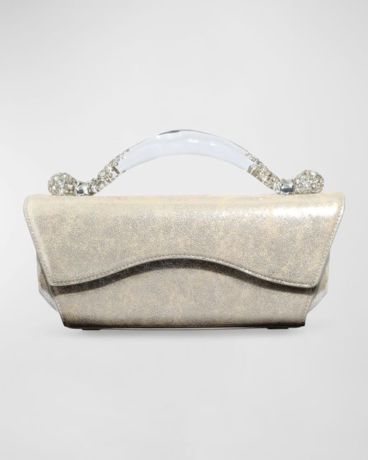 Alexis Bittar Candy Box Metallic Top-Handle Bag