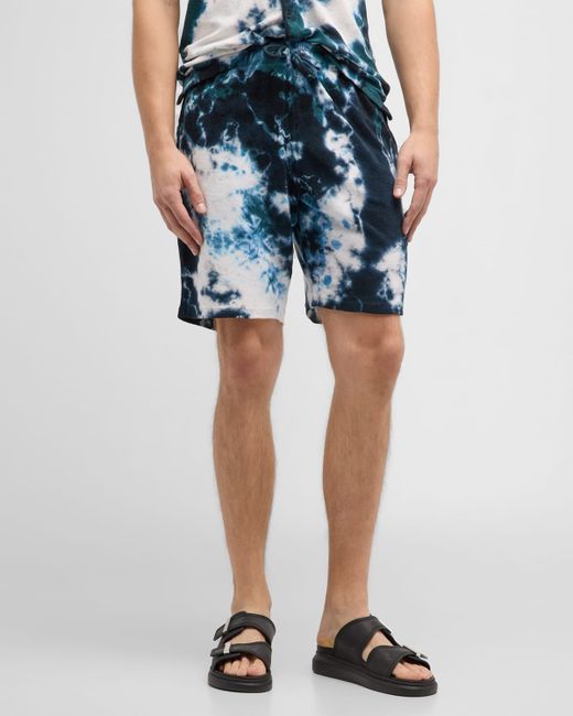 Vilebrequin Terrycloth Ocean Tie-Dye Bermuda Shorts